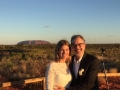Tracey and Richard at their Uluru Wedding.